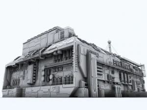 scifi factory 3D Model