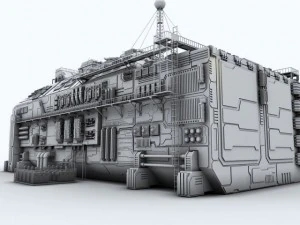 scifi factory 3D Model