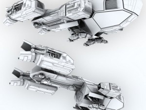 scifi factory 3D 모델