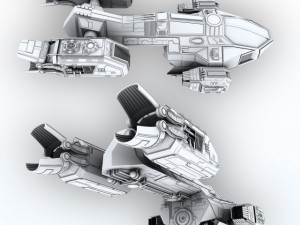 scifi factory 3D 모델