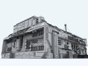 scifi factory 3D Model