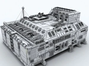scifi factory 3D Model