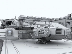scifi factory 3D Model