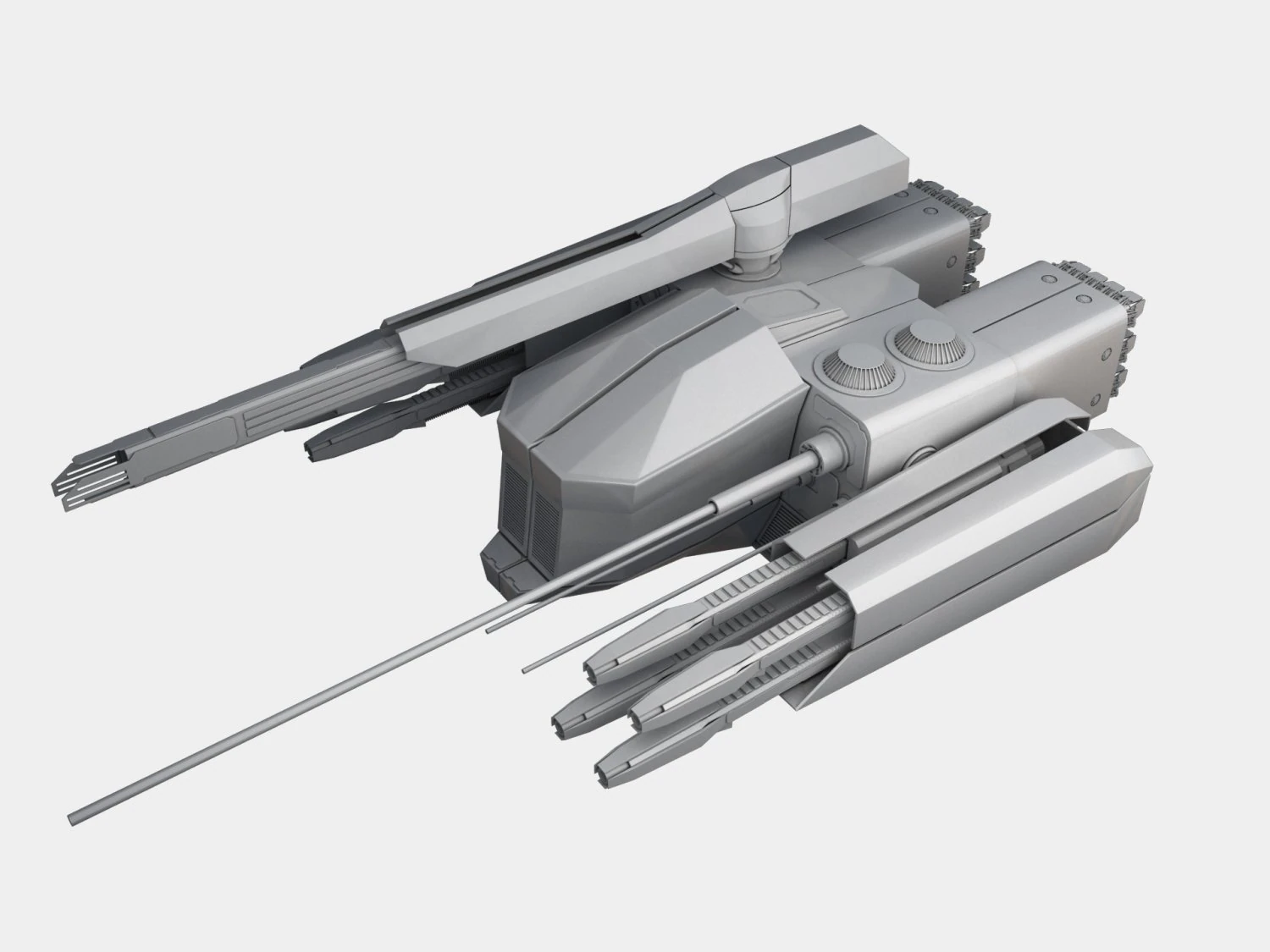 Drone serangan sedang Model 3D .c4d .max .obj .3ds .fbx .stl .blend 