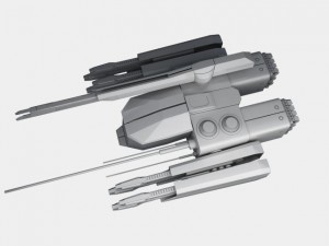 Medium attack drone Modelo 3D