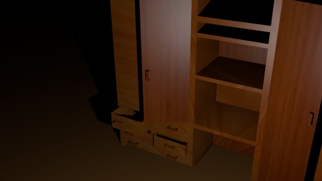 closet 3D Model .c4d .max .obj .3ds .fbx .stl .blend 