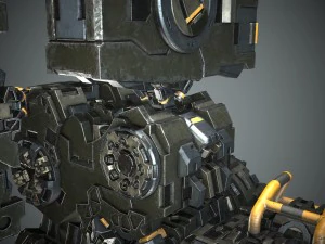 guerriero robot Modello 3D