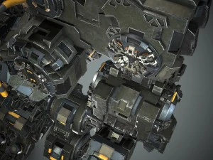 guerriero robot Modello 3D