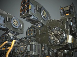 guerriero robot Modello 3D