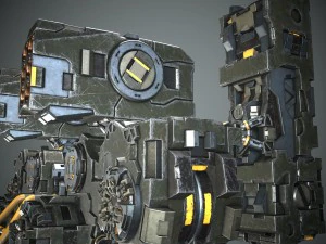 guerriero robot Modello 3D