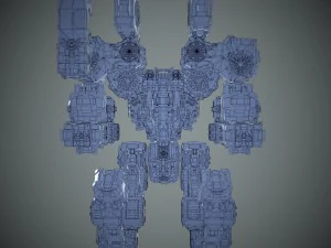 guerriero robot Modello 3D