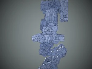 guerriero robot Modello 3D