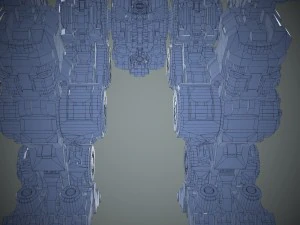 guerriero robot Modello 3D