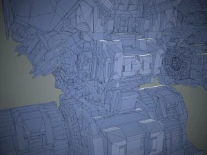 guerriero robot Modello 3D