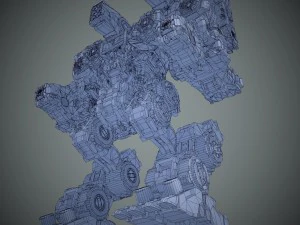 guerriero robot Modello 3D