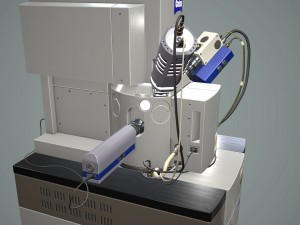 electron microscope 3D मॉडल