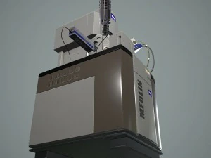 microsc&oacute;pio eletr&ocirc;nico Modelo 3D