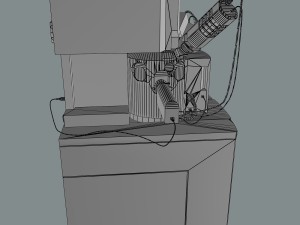 electron microscope 3D मॉडल