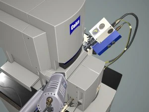 microsc&oacute;pio eletr&ocirc;nico Modelo 3D