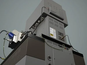 microsc&oacute;pio eletr&ocirc;nico Modelo 3D