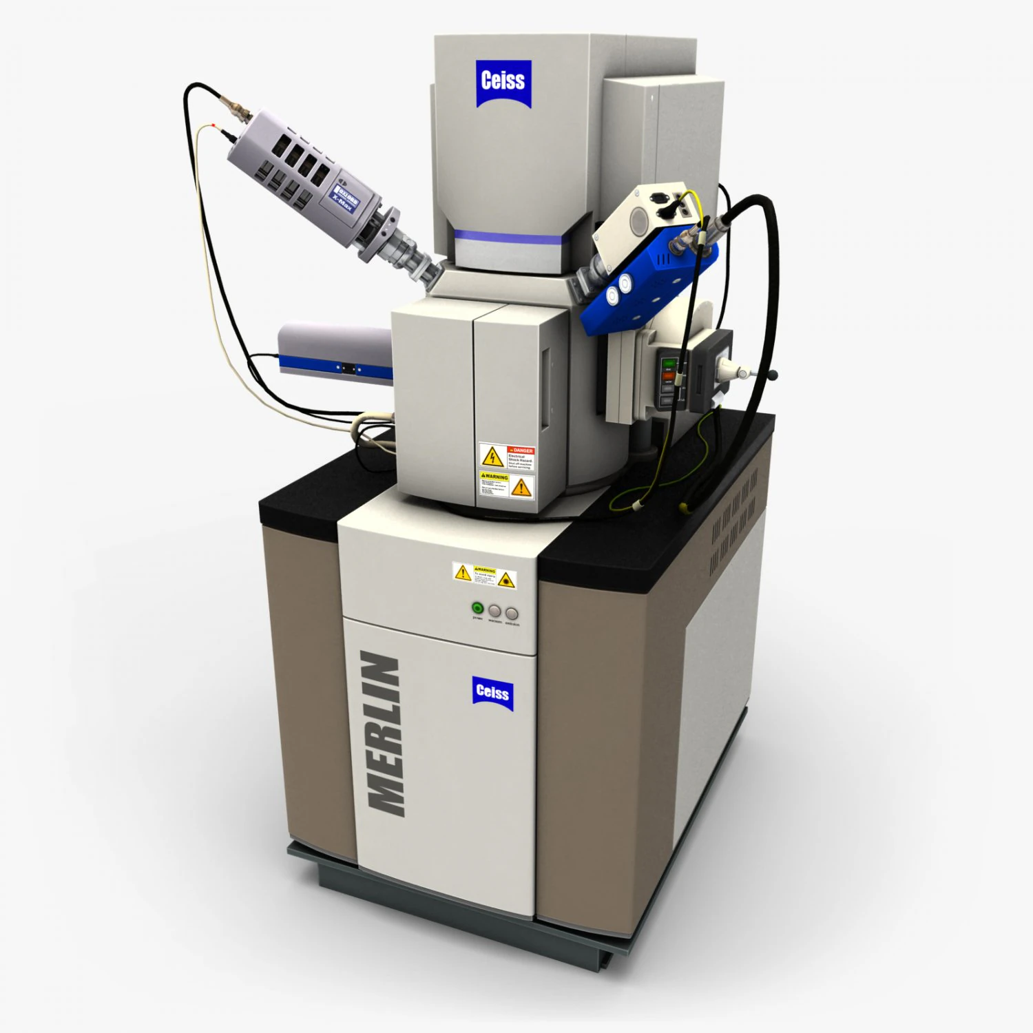 microsc&oacute;pio eletr&ocirc;nico Modelo 3D .c4d .max .obj .3ds .fbx .stl .blend 