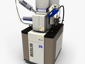 इलेक्ट्रॉन सूक्ष्मदर्शी 3D मॉडल