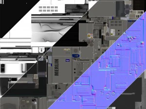 microsc&oacute;pio eletr&ocirc;nico Modelo 3D