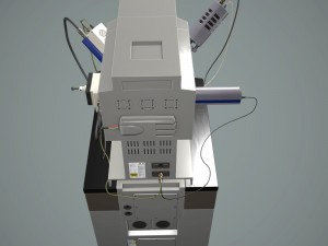electron microscope 3D मॉडल