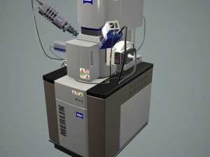 electron microscope 3D मॉडल