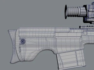 vyhlop sniper rifle 3D Model