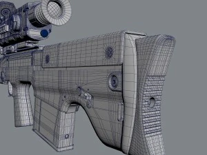 vyhlop sniper rifle 3D Model