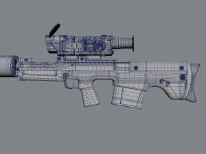 vyhlop sniper rifle 3D Model