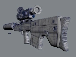 vyhlop sniper rifle 3D Model
