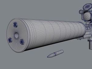 vyhlop sniper rifle 3Dモデル