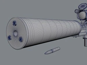 vyhlop sniper rifle 3D Model