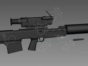 vyhlop sniper rifle 3D Model