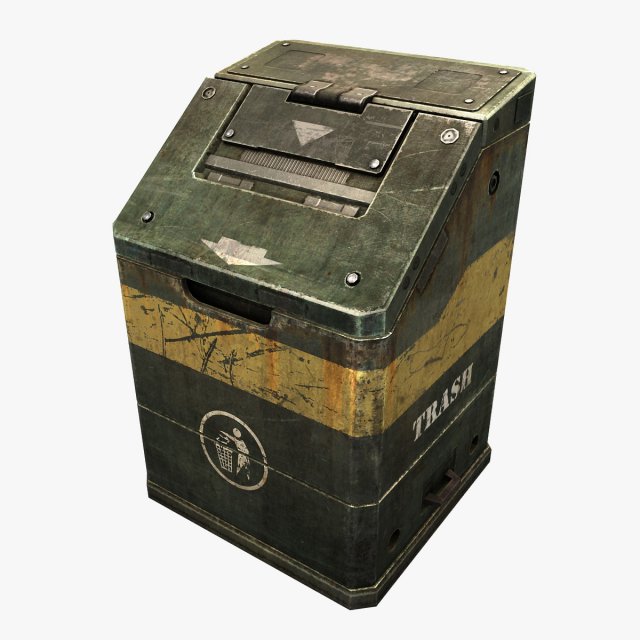 trash can 3D-Modell .c4d .max .obj .3ds .fbx .stl .blend 