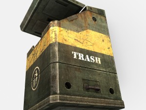 trash can 3D-Modell