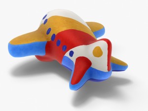 gypsum toy airplane 3D Модель