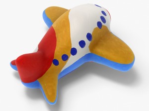 gypsum toy airplane 3D Модель