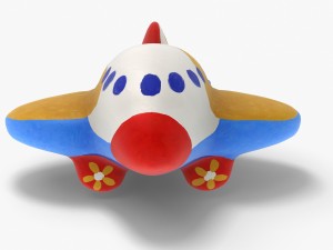 gypsum toy airplane 3D Модель