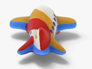 gypsum toy airplane 3D Модель
