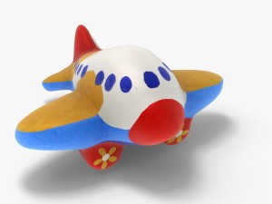 gypsum toy airplane 3D Model