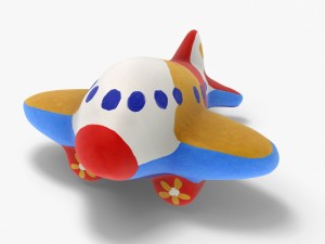 gypsum toy airplane 3D Модель
