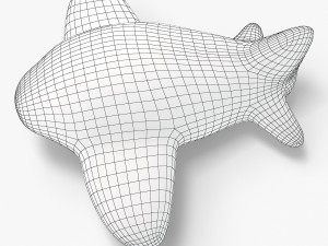 gypsum toy airplane 3D Модель