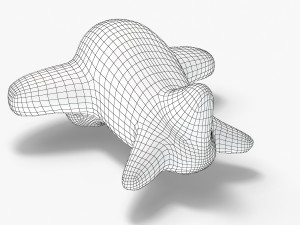 gypsum toy airplane 3D Модель