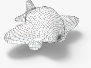 gypsum toy airplane 3D Модель