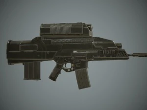 xm29 oicw 3D Model