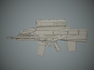 xm29 oicw 3D Model