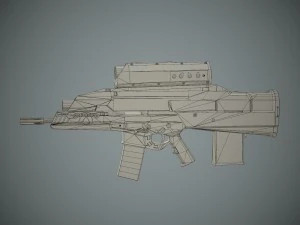 xm29 oicw 3D Model